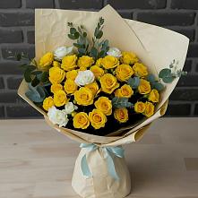 Букет цветов из:  Розы #REPLACE_PRED# Гурьевске Калининградской области