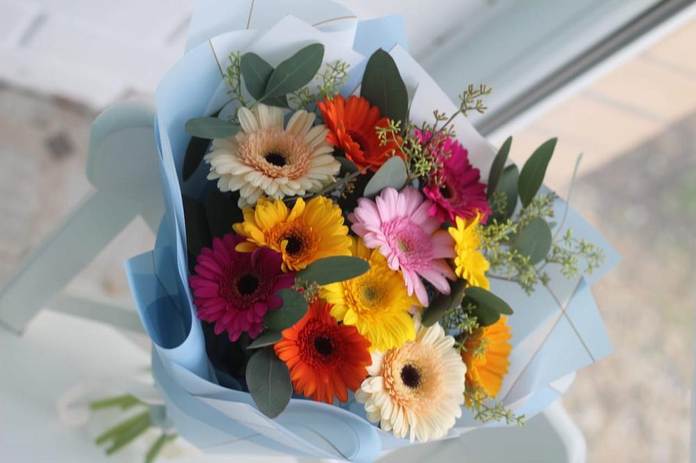 Букет цветов из: Герберы в Гурьевске Калининградской области