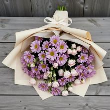 Букет цветов из:  Розы и Хризантемы в Гурьевске Калининградской области