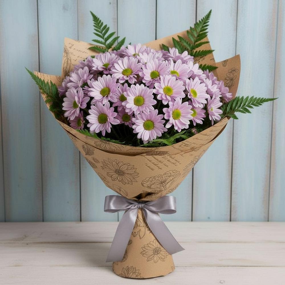 Букет цветов из: Хризантемы в Гурьевске Калининградской области