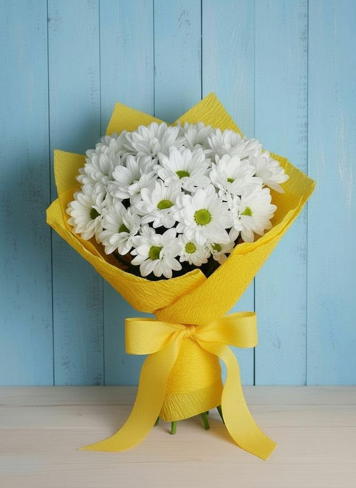 Букет цветов из: Хризантемы в Гурьевске Калининградской области