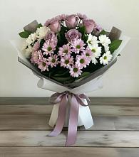 Букет цветов из:  Хризантемы и Розы #REPLACE_PRED# Гурьевске Калининградской области