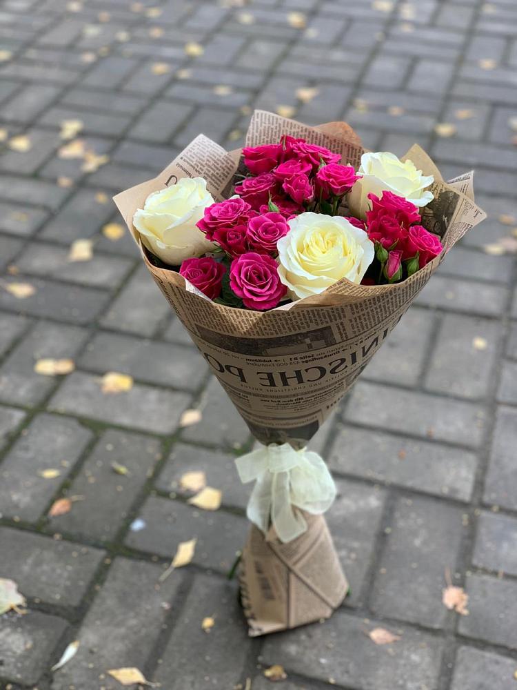 Букет цветов из: Розы в Гурьевске Калининградской области