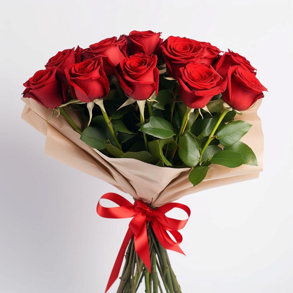 Букет 11 Красных роз Эдлесс Лав в Гурьевске Калининградской области