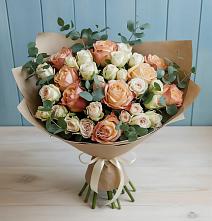 Букет цветов из:  Альстромерии и Розы #REPLACE_PRED# Гурьевске Калининградской области