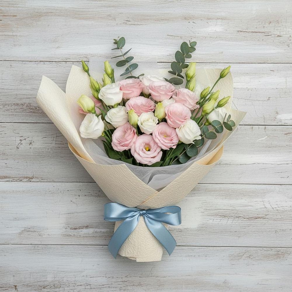 Букет цветов из: Лизиантусы в Гурьевске Калининградской области